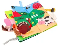 Zabawki sensoryczne - Książeczka sensoryczna książka dotykowa kolorowa miękka Szeleszcząca - miniaturka - grafika 1