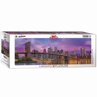 Eurographics Puzzle 1000 Panoramic Brooklyn Bridge New York 6010-5301 - - Puzzle - miniaturka - grafika 1