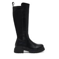 Buty dla dziewczynek - Kozaki DeeZee CEO-CS5819-63 Czarny - miniaturka - grafika 1