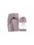 Prześcieradła dla dzieci - Poofi Prześcieradło do łóżeczka organic 60x120 Lawenda - miniaturka - grafika 1