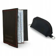 Etui na klucze - Zestaw Dla Kierowcy - Etui na Klucze + Etui na Dowód - Skóra naturalna - miniaturka - grafika 1