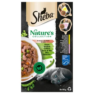 Sheba Nature's Collection w sosie, 64x85g, karma mokra dla kota - Mokra karma dla kotów - miniaturka - grafika 2