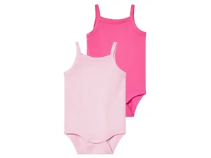 Lupilu Body niemowlęce z bawełny 2 sztuki Różowy 50/56 - Body dla niemowląt Lupilu Body niemowlęce z bawełny 2 sztuki Różowy 50/56 - Body dla niemowląt - miniaturka - grafika 1