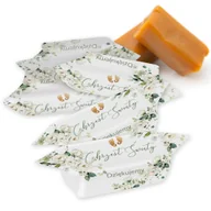 Cukierki - KRÓWKI podziękowanie dla gości upominek na CHRZEST 1kg 65szt Białe róże - miniaturka - grafika 1