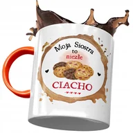 Kubki - Kubek Pomarańczowy Dla Siostry Urodziny na Prezent z Nadrukiem ze Zdjęciem + Opakowanie na prezent (wzór 02) - miniaturka - grafika 1