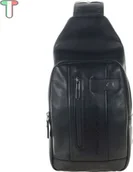 Plecaki - Piquadro Piquadro, Piquadro, Backpack, Black, Sling Bag, For Men For Men - miniaturka - grafika 1