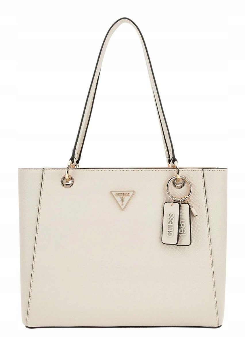 Torebka damska Guess Noelle bone beżowa elegancka z uchwytem