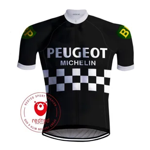 Camisola de ciclismo Peugeot Preto - REDTED - Koszulki rowerowe - miniaturka - grafika 1