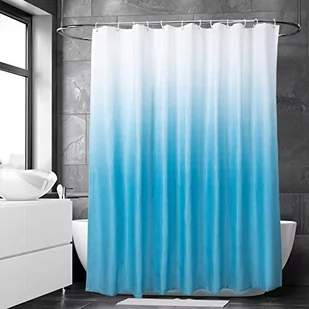 Allinside Zasłona prysznicowa, wodoodporna nadająca się do prania w pralce poliestrowa zasłona łazienkowa, z 12 plastikowymi haczykami, 180 CM x 180 CM - Zasłony - miniaturka - grafika 1