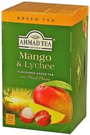 Herbata - Ahmad Tea Mango & Lychee Green Tea Herbata Zielona Mango I Liczi 20 Torebek Aluminiowych - miniaturka - grafika 1
