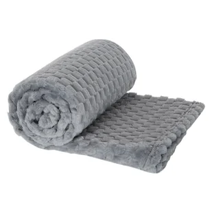 Koc 70 x 160 Flanelowy Design Cindy6 Srebrny - Koce - miniaturka - grafika 9