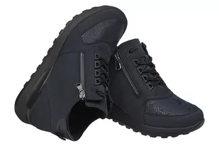 Trzewiki Botki WALDLÄUFER 364H80 301 194-Notte H Hiroko-Soft Granatowe - Botki damskie - miniaturka - grafika 2