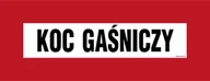 Systemy ekspozycyjne i znaki informacyjne - BC132 KOC GAŚNICZY, FN - FOLIA SAMOPRZYLEPNA; (540X210MM) - miniaturka - grafika 1