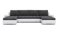 Narożniki - Narożnik do salonu, kanapa narożna, Tokio III, 300x155x75 cm, biel, popiel - miniaturka - grafika 1