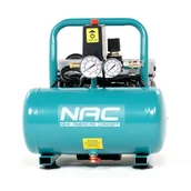 Sprężarki i kompresory - NAC Kompresor bezolejowy ręczny 6 litrów, 600W, 0,8HP MA-OF-SLH-06L-0.8 - miniaturka - grafika 1