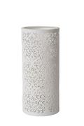 Lampy stojące - Lucide kant-lampa stołowa o średnicy 12 cm, ceramika, E14, 40 W, biały, 12 x 12 x 28 cm 13511/01/31 - miniaturka - grafika 1