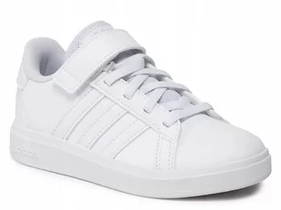 BUTY dziecięce ADIDAS GRAND COURT 2.0 EL K sportowe FZ6160 białe 33,5 - Buty dla dziewczynek - miniaturka - grafika 1