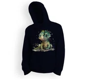 Bluzy dla dziewczynek - Bluza dziecięca z kapturem gekon dzieciak 104 5made - miniaturka - grafika 1