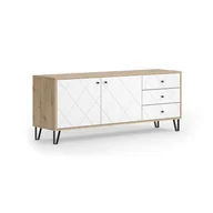 Szafki RTV - Vicco Lowboard Nizza, Dąb rzemieślniczy, 150.2 x 60.2 cm z 3 szufladami i 2 drzwiami - miniaturka - grafika 1