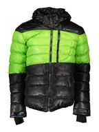 Kurtki męskie - Peak Mountain Kurtka zimowa w kolorze zielono-czarnym - miniaturka - grafika 1