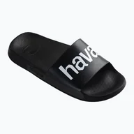 Klapki i japonki damskie - Klapki Havaianas Classic Logomania navy black - miniaturka - grafika 1