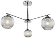 Lampy sufitowe - MLAMP LAMPA sufitowa ELM1859/3 8C MLAMP loftowa OPRAWA szklana chrom ELM1859/3 8C - miniaturka - grafika 1