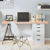 Meble modułowe i akcesoria - vidaXL Blat stołu, 140x60x6 cm, surowe drewno dębowe - miniaturka - grafika 1