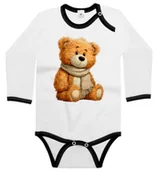 Body dla niemowląt - Body dziecięce Misiek Pluszowy Pluszak W Szaliku Jesień Dzień Misia 74/80 - miniaturka - grafika 1