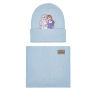 Czapki dla dzieci - Komplet czapka i komin Frozen ACCCS-AW24-244DFR Niebieski - miniaturka - grafika 1