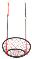 Place zabaw - Pleciona czerwono-czarna huśtawka bocianie gniazdo F6-Z88 - miniaturka - grafika 1