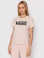 Koszulki sportowe damskie - Vans T-Shirt Flying Crew VN0A3UP4 Różowy Regular Fit - miniaturka - grafika 1