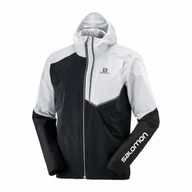 Kurtki i kamizelki sportowe damskie - Kurtka Salomon Bonatti Trail Black / White - miniaturka - grafika 1