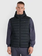 Kurtki męskie - 4F Bezrękawnik puchowy z wypełnieniem syntetycznym męski - czarny 3XL - miniaturka - grafika 1