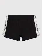 Spodenki damskie - Champion Szorty sportowe 404357 Czarny Regular Fit - miniaturka - grafika 1