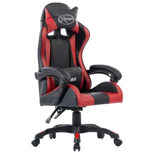 Fotel gamingowyVIDAXL, bordowy, 64x65x119 cm - Fotele gamingowe - miniaturka - grafika 1
