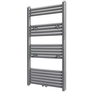 Vida Grzejnik łazienkowy prosty 600 x 1160 mm szary V-141892 - Grzejniki łazienkowe - miniaturka - grafika 1