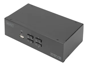 DIGITUS - Przełącznik KVM/audio/USB - 4 porty - Huby USB - miniaturka - grafika 1