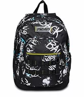 Plecaki - Siedem Plecak Szkoły Podstawowej i Średniej Dziecko NOWY FIT - ABSTRACT GRAFFITI BOY, Czarny - Plecak Podwójna Przedział - Kieszeń na butelki - Maxi Pojemność 32 lt, Czarny, Taglia unica, Nowoczesny - miniaturka - grafika 1