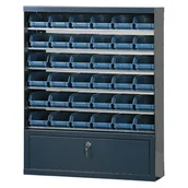 Szafy i regały magazynowe - Artplast Szafki z plastikowymi pojemnikami i szufladą, 36 boksów 1102/80V - miniaturka - grafika 1