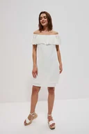 Sukienki - Ażurowa sukienka z odkrytymi ramionami-XS - miniaturka - grafika 1