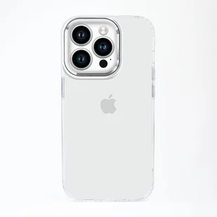 Przezroczyste etui na telefon Babaco Ultra Hybrid z SILVER Metalowa Rama Dla iPhone'a 13 - Etui i futerały do telefonów - miniaturka - grafika 1