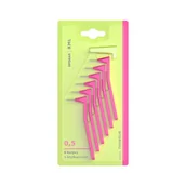 Szczoteczki międzyzębowe - SPOKAR XML 0,5mm różowe 6szt. - szczoteczki międzyzębowe w rozmiarze 0,50mm - miniaturka - grafika 1