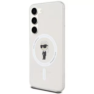 Karl Lagerfeld KLHMS23SHFCKNOT S23 S911 transparent hardcase IML Ikonik MagSafe - Etui i futerały do telefonów - miniaturka - grafika 2