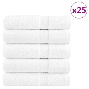 vidaXL Ręczniki premium SOLUND, 25 szt., białe, 70x140 cm, 600 g/cm² - Ręczniki - miniaturka - grafika 1