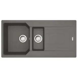Franke Urban UBG 651-100 GSC Zlewozmywak granitowy półtorakomorowy 100x50 cm kamienny szary 114.0687.303 - Zlewozmywaki - miniaturka - grafika 1