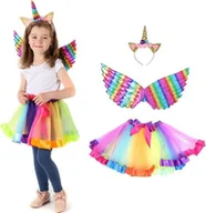 Zabawki kreatywne - PRC STRÓJ JEDNOROŻEC UNICORN PONY SKRZYDŁA OPASKA M - miniaturka - grafika 1