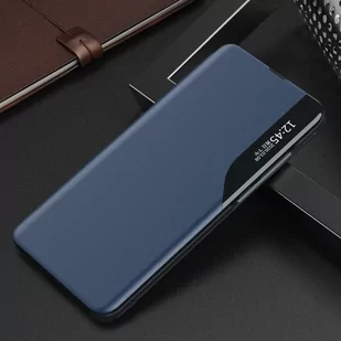 Eco Leather View Case elegancki futerał etui z klapką i funkcją podstawki Samsung Galaxy A02s EU niebieski - Etui i futerały do telefonów - miniaturka - grafika 2