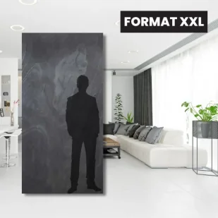 Fornir Kamienny Black Slate XXL 122x280x0,2cm - Panele ścienne i boazeria - miniaturka - grafika 1