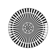 Talerze - Talerz płytki Astec 26,5 cm czarno-biały - miniaturka - grafika 1