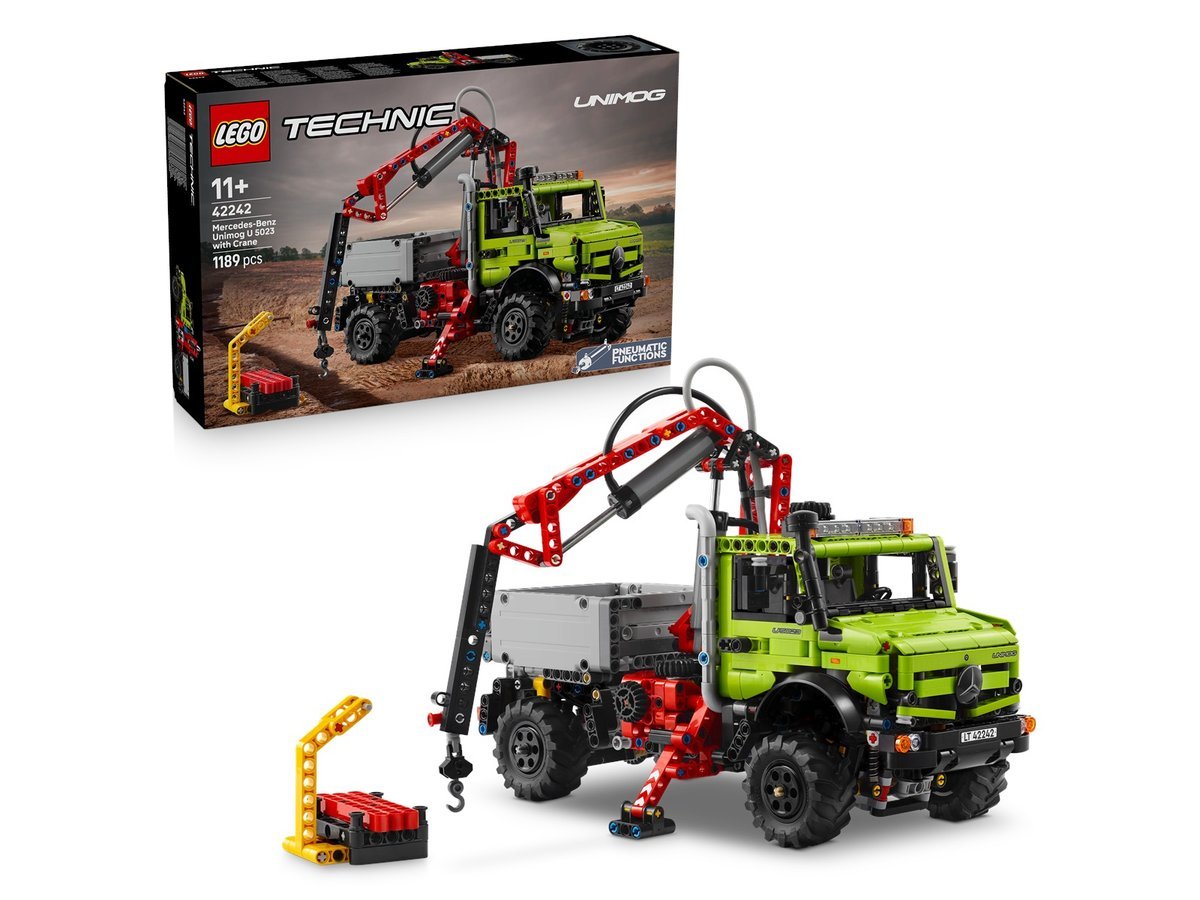 LEGO® 42242 Technic - Mercedes-Benz Unimog U 5023 z dźwigiem